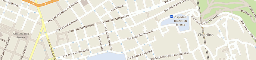 Mappa della impresa omari william a TRIESTE