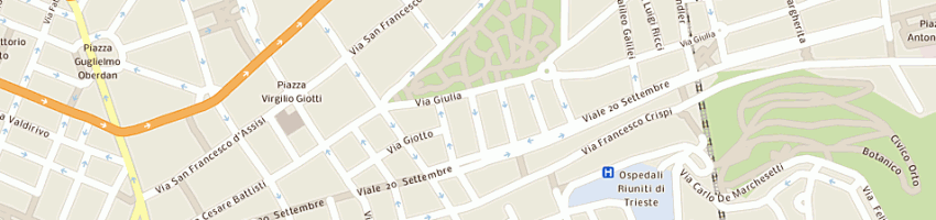 Mappa della impresa pierobon liliana a TRIESTE