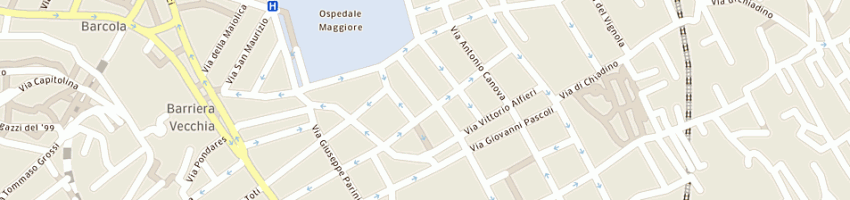 Mappa della impresa bar dino a TRIESTE
