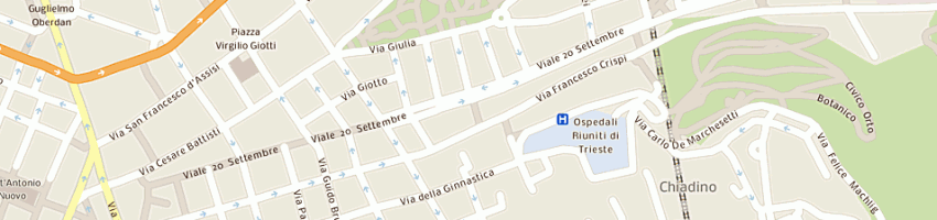 Mappa della impresa studio dentistico associato dottzanei dottfavilli a TRIESTE
