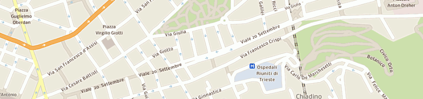 Mappa della impresa schiavone costruzioni srl a TRIESTE