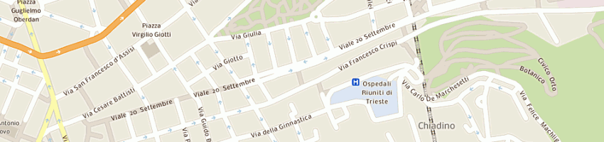 Mappa della impresa estetica anna a TRIESTE