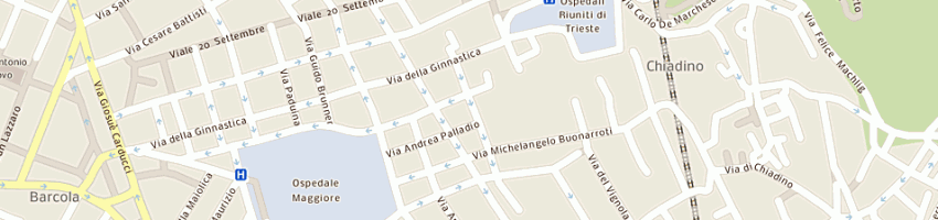 Mappa della impresa celin lino a VENEZIA