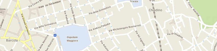 Mappa della impresa autorimessa iris a TRIESTE