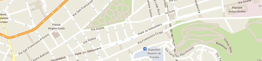 Mappa della impresa masi cosmo a TRIESTE