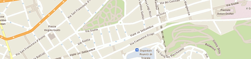 Mappa della impresa chic shock a TRIESTE