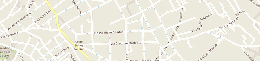 Mappa della impresa frutta e verdura di kovacic janislava e c a TRIESTE