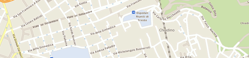 Mappa della impresa farmacia ai due lucci a TRIESTE
