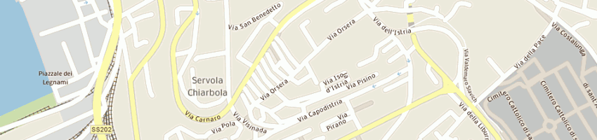 Mappa della impresa salone acconciature gabriella a TRIESTE