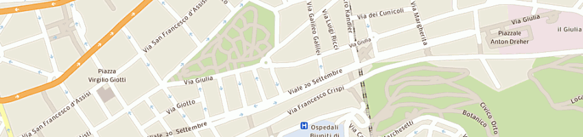 Mappa della impresa autocarrozzeria augusto a TRIESTE