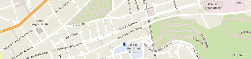 Mappa della impresa carano ciro a TRIESTE