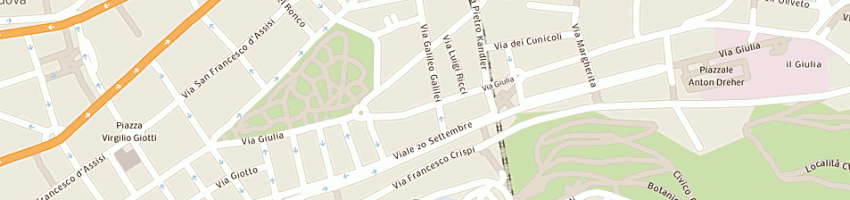 Mappa della impresa farmacia all'amazzone trionfante a TRIESTE