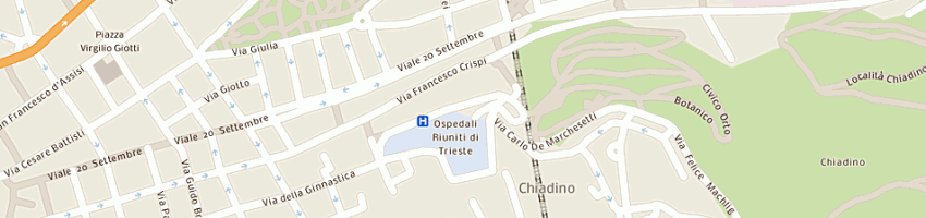 Mappa della impresa impianti elettrici ghersetti di lghersetti a TRIESTE