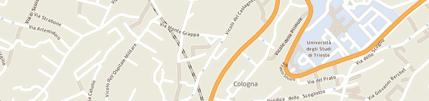 Mappa della impresa studio 4 a TRIESTE