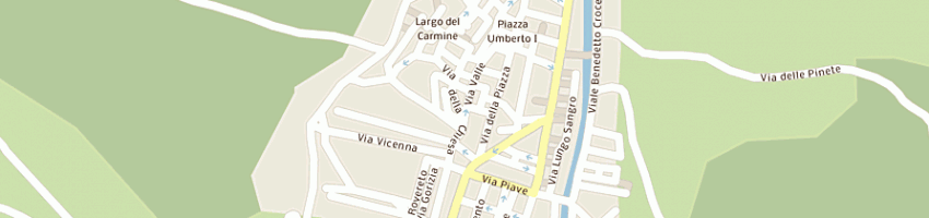 Mappa della impresa albergo alle vecchie arcate srl a PESCASSEROLI