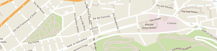 Mappa della impresa emporio vini sas di claudio petronio e c a TRIESTE