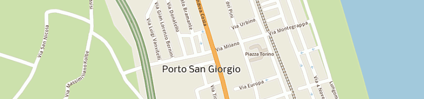 Mappa della impresa polos di capezzani giovanni a PORTO SAN GIORGIO