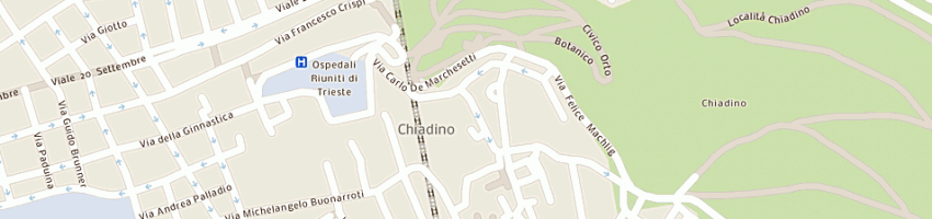 Mappa della impresa debernardi edoardo a TRIESTE