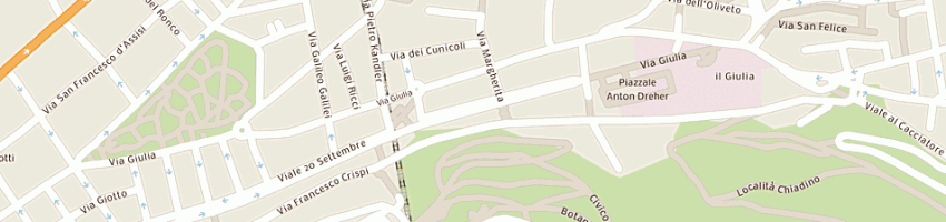 Mappa della impresa c em sas di erika canzian e c a TRIESTE
