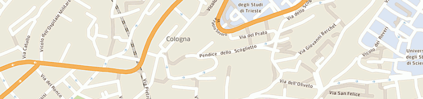 Mappa della impresa scuole pubbliche scuole dell'infanzia comunali a TRIESTE