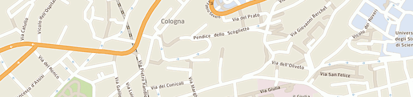 Mappa della impresa vitale donato a TRIESTE