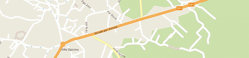 Mappa della impresa pizzeria trattoria al cavallino rosso a TRIESTE