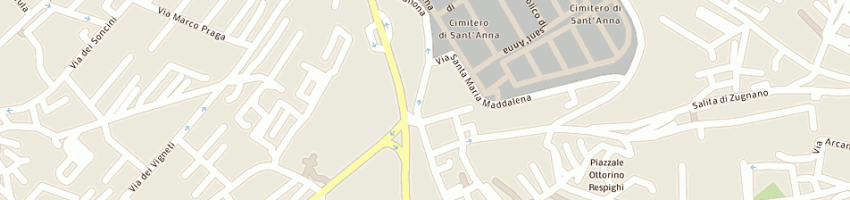 Mappa della impresa pizzeria trattoria stadio a TRIESTE