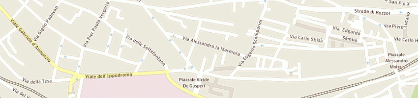 Mappa della impresa bar mario di deruvo giuseppe e andreassi claudia sas a TRIESTE