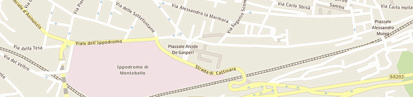 Mappa della impresa forze armate esercito circolo sottufficiali del presidio militare d a TRIESTE
