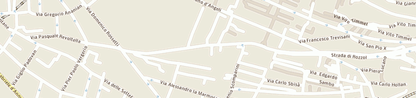 Mappa della impresa pizzul mariagrazia a TRIESTE