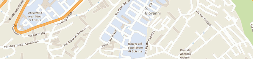 Mappa della impresa scuole pubbliche scuole superiori con lingua d'insegnamento slovena a TRIESTE