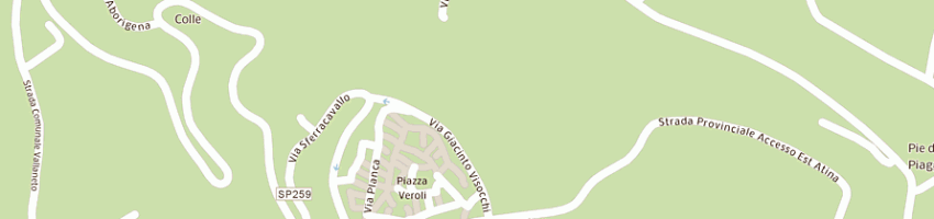 Mappa della impresa igeco costruzioni spa a ATINA