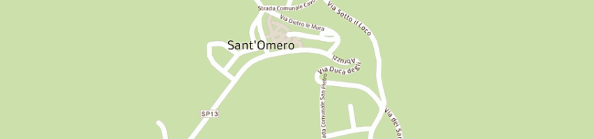 Mappa della impresa centro per l'eta' evolutiva a SANT OMERO