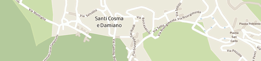 Mappa della impresa euro edil sas di vellucci domenico e c a SANTI COSMA E DAMIANO