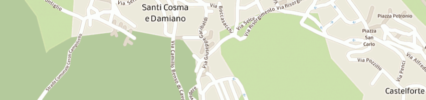 Mappa della impresa farmacia piesse snc di drpietroluongo r e drspaziani testa am a SANTI COSMA E DAMIANO