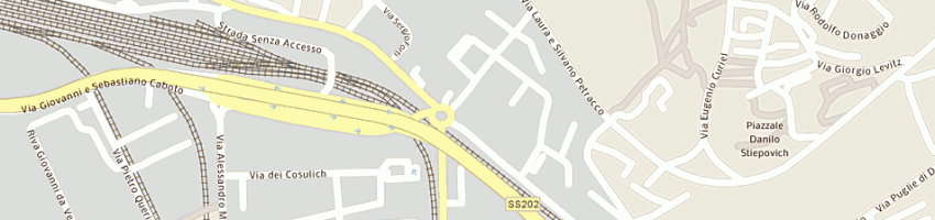 Mappa della impresa contiauto srl a TRIESTE