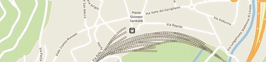 Mappa della impresa polizia ferroviaria a CASSINO