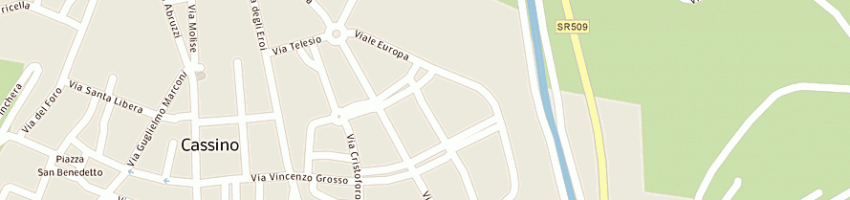 Mappa della impresa radiocassinostereo a CASSINO