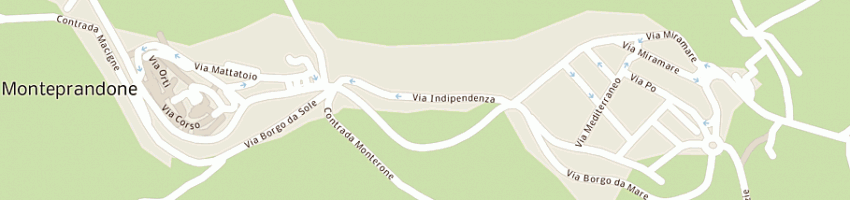 Mappa della impresa hotel ristorante belvedere a MONTEPRANDONE