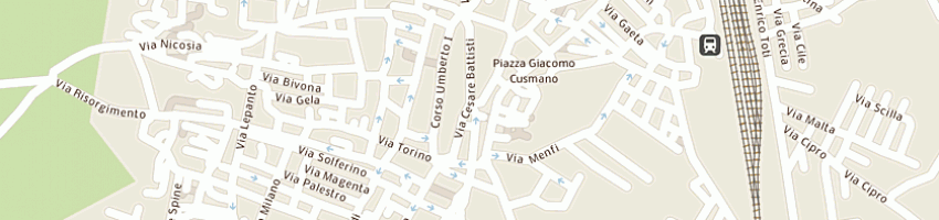 Mappa della impresa poste italiane a CANICATTI