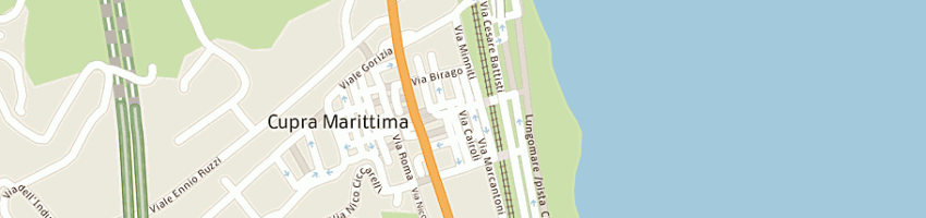 Mappa della impresa mecozzi geommaurizio e vicere' carla a CUPRA MARITTIMA