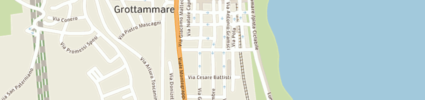 Mappa della impresa cafe' del mar sas di guidi daniela e c a GROTTAMMARE