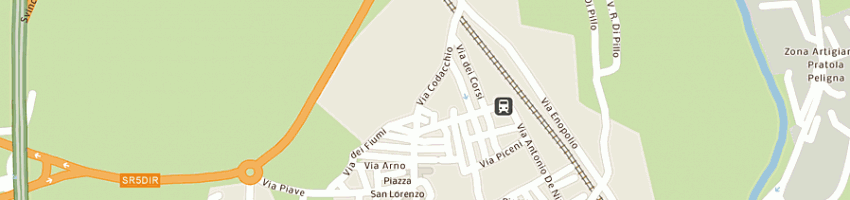 Mappa della impresa santacroce a PRATOLA PELIGNA