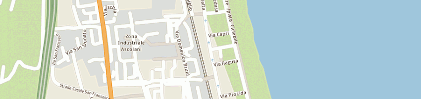 Mappa della impresa hotel ristorante 'la maestra' a GROTTAMMARE