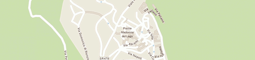 Mappa della impresa albergo del lago di di zillo e c - sas a SCANNO