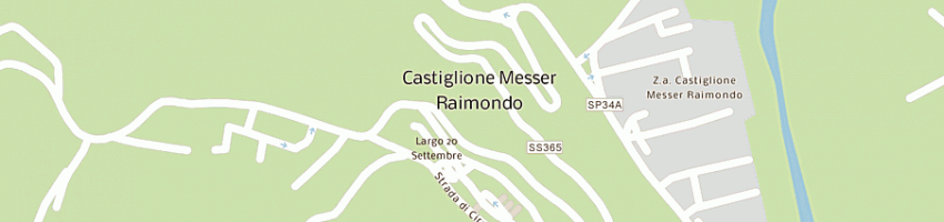 Mappa della impresa bar pizzeria tre stelle a CASTIGLIONE MESSER RAIMONDO