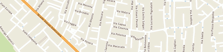 Mappa della impresa caseificio del sud di franchino carmine e c a MONDRAGONE