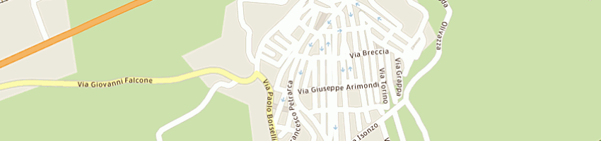 Mappa della impresa brizio bazar di cambria silvana a CAMPOFELICE DI ROCCELLA