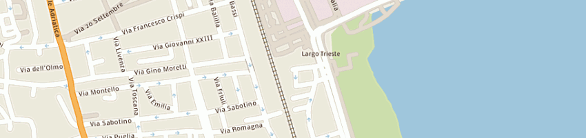 Mappa della impresa hotel la palazzina a SAN BENEDETTO DEL TRONTO