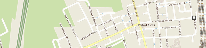 Mappa della impresa alesiani mario a SAN BENEDETTO DEL TRONTO
